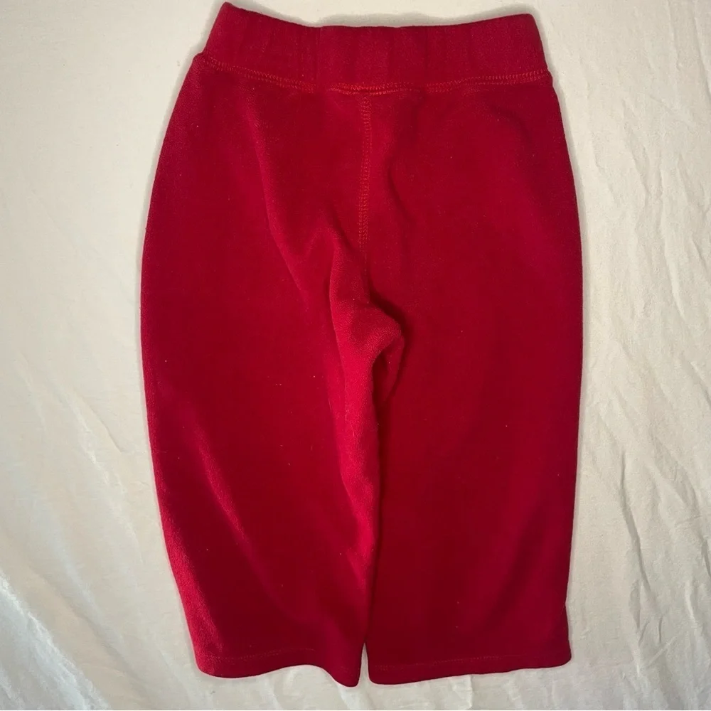 Red Joggers with Elastic Waistband and Loose Fit